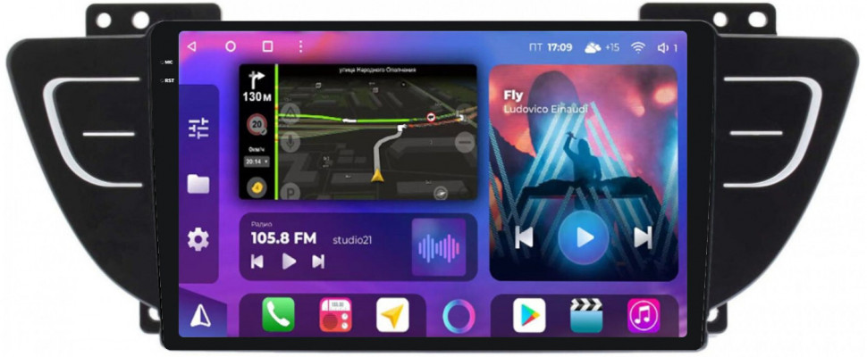 Магнитола для Geely Atlas 2018-2021 - FarCar XXL3016M Android 12, QLED, ТОП процессор, 8Гб+256Гб, CarPlay, SIM-слот (CarPlay)