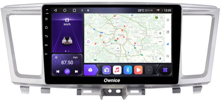 Магнитола для Infiniti QX60 2014-2021 (пластиковый верх) - Carmedia SF-9201-1 Android 10, 8-ядер, SIM-слот (CarPlay)