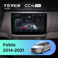 Штатная магнитола для Skoda Fabia (2014-2021) (Экран 9,5") - Teyes CC4 Pro на Android 13, 8-ядер, 12ГБ-256ГБ, SIM-слот