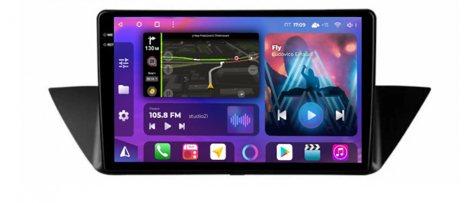 Штатная магнитола FarCar s400 2K для BMW X1 E84 на Android (BX219M) (CarPlay)