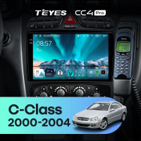Штатная магнитола для Mercedes-Benz C/CLK-Class S203 W203 W209 A209 (2000-2005) (Экран 9,5") - Teyes CC4 Pro на Android 13, 8-ядер, 8ГБ-128ГБ, SIM-слот