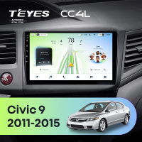 Штатная магнитола для Honda Civic 9 FB FK FD (2011-2015) - Teyes CC4L на Android 14, 8-ядер, 6ГБ-64ГБ, SIM-слот