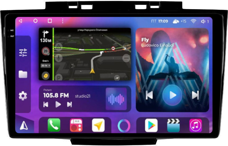 Магнитола для Great Wall Hover H3 2014-2016 - FarCar XXL3013M Android 12, QLED, ТОП процессор, 8Гб+256Гб, CarPlay, SIM-слот (CarPlay)