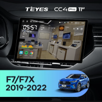 Штатная магнитола для Haval F7 F7X (2019-2022) (Экран 11") - Teyes CC4 Pro на Android 13, 8-ядер, 8ГБ-128ГБ, SIM-слот