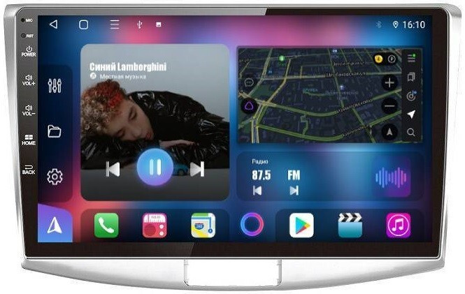Магнитола для Volkswagen Passat 2005-2015 (B6, B7, CC) - FarCar 493/909M Android 12, 8-ядер, QLED, Carplay, SIM-слот (CarPlay)