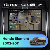 Штатная магнитола для Honda Element YH (2002-2011) (Экран 13") - Teyes CC4 Pro на Android 13, 8-ядер, 12ГБ-256ГБ, SIM-слот