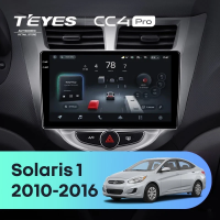 Штатная магнитола для Hyundai Solaris 1 (2010-2016) (Экран 9,5") - Teyes CC4 Pro на Android 13, 8-ядер, 12ГБ-256ГБ, SIM-слот