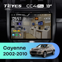 Штатная магнитола для Porsche Cayenne I 1 9PA (2002-2010) (Экран 13") - Teyes CC4 Pro на Android 13, 8-ядер, 12ГБ-256ГБ, SIM-слот