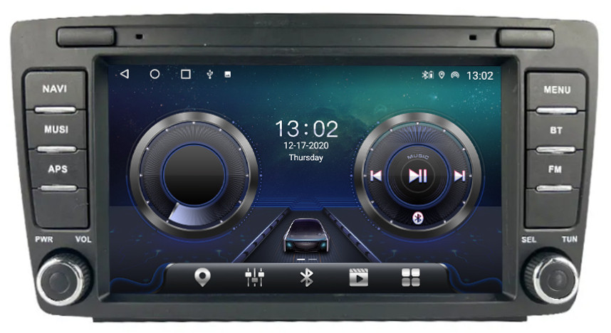 Магнитола для Skoda Octavia A5 2004-2013, Yeti 2009-2018 (Swing/Bolero) - Carmedia MKD-8307-S10 Android 12, ТОП процессор, 4Гб+64Гб, CarPlay, SIM-слот (CarPlay)