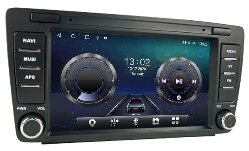 Магнитола для Skoda Octavia A5 2004-2013, Yeti 2009-2018 (Swing/Bolero) - Carmedia MKD-8307-S10 Android 12, ТОП процессор, 4Гб+64Гб, CarPlay, SIM-слот (CarPlay)