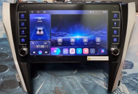 Магнитола для Toyota Camry 2014-2018 - Carmedia OL-1608 (крутилки) QLed, Android 10, ТОП процессор, CarPlay, SIM-слот (CarPlay)