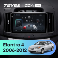 Штатная магнитола для Hyundai Elantra 4 HD (2006-2012) (Экран 9,5") - Teyes CC4 Pro на Android 13, 8-ядер, 8ГБ-128ГБ, SIM-слот