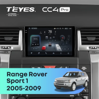 Штатная магнитола для Land Rover Range Rover Sport 1 (2005-2009) (Экран 9,5") - Teyes CC4 Pro на Android 13, 8-ядер, 12ГБ-256ГБ, SIM-слот