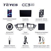 Штатная магнитола Teyes CC3 2K 360 6/128 Ford Focus 1 (1998-2005)