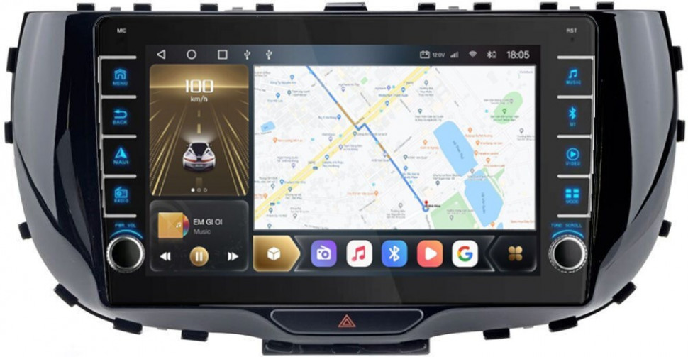 Магнитола для KIA Soul 3 2019+ - Carmedia OL-9742 (крутилки) QLed, Android 10, ТОП процессор, CarPlay, SIM-слот (CarPlay)