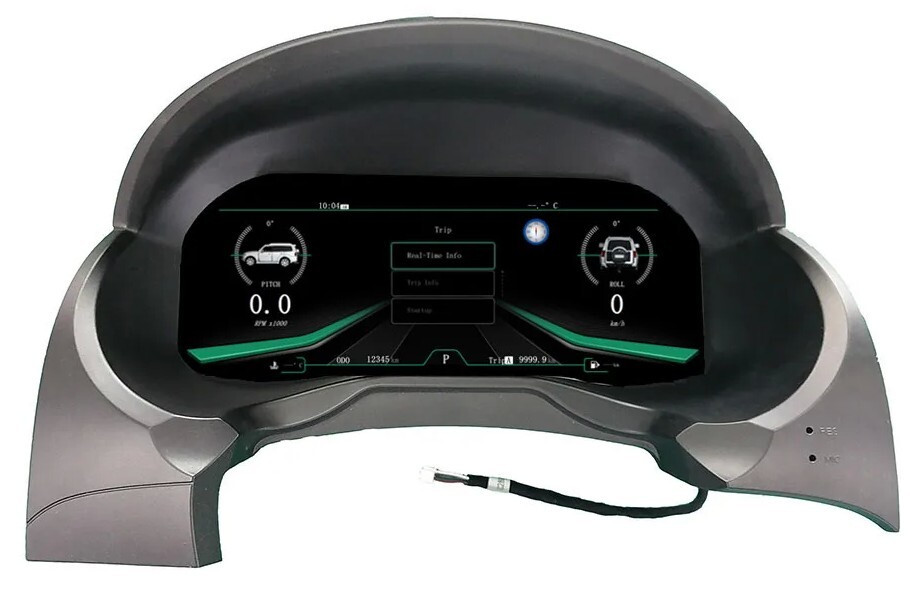Электронная панель приборов Mitsubishi Pajero 4 2006-2020 - Carmedia NH-LCD-M1203 с 12.3" ЖК экраном QLED (CarPlay)