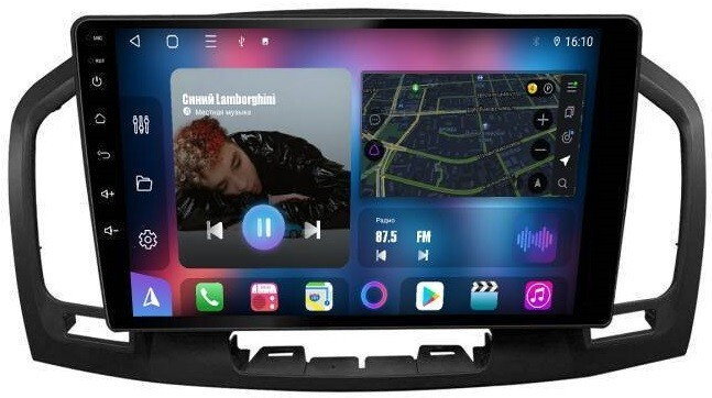 Магнитола для Opel Insignia 2009-2013 (взамен CD300 и CD400) - FarCar 114M Android 12, 8-ядер, QLED, Carplay, SIM-слот (CarPlay)