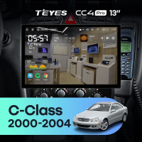 Штатная магнитола для Mercedes-Benz C/CLK-Class S203 W203 W209 A209 (2000-2005) (Экран 13") - Teyes CC4 Pro на Android 13, 8-ядер, 12ГБ-256ГБ, SIM-слот
