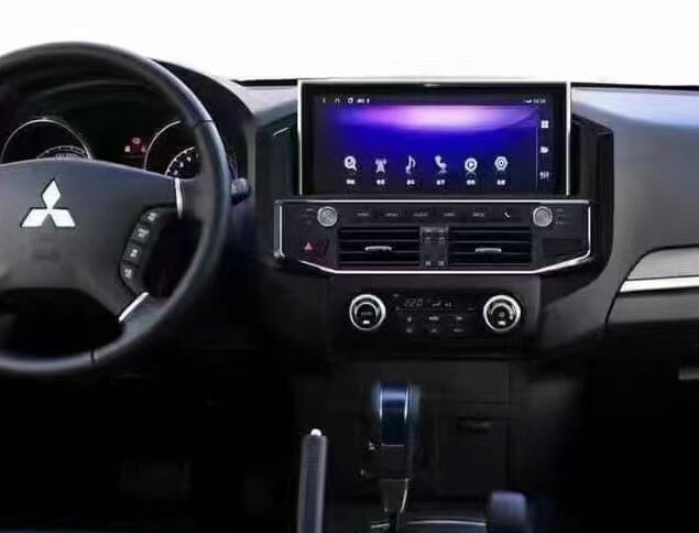 Магнитола Mitsubishi Pajero 4 2006-2020 - Carmedia KP-M1207 монитор 12.3" (в стиле "Лексус") Android 10, 6Гб+128Гб, CarPlay, SIM-слот (CarPlay)