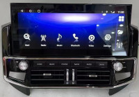 Магнитола Mitsubishi Pajero 4 2006-2020 - Carmedia KP-M1207 монитор 12.3" (в стиле "Лексус") Android 10, 6Гб+128Гб, CarPlay, SIM-слот (CarPlay)