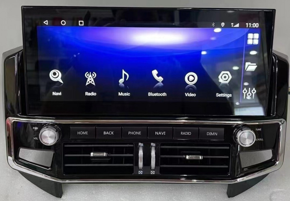 Магнитола Mitsubishi Pajero 4 2006-2020 - Carmedia KP-M1207 монитор 12.3" (в стиле "Лексус") Android 10, 6Гб+128Гб, CarPlay, SIM-слот (CarPlay)