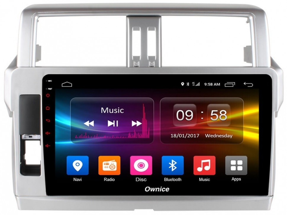 Магнитола для Toyota Land Cruiser Prado 150 2014-2017 - Carmedia OL-1614 Android 10, 8-ядер, SIM-слот (CarPlay)