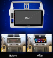 Магнитола для Toyota Land Cruiser Prado 150 2014-2017 - Carmedia OL-1614 Android 10, 8-ядер, SIM-слот (CarPlay)
