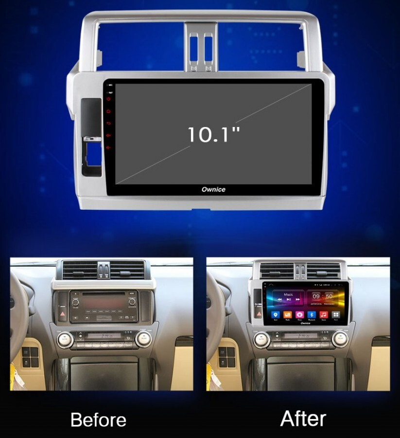 Магнитола для Toyota Land Cruiser Prado 150 2014-2017 - Carmedia OL-1614 Android 10, 8-ядер, SIM-слот (CarPlay)