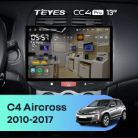 Штатная магнитола для Citroen C4 Aircross (2010-2017) (Экран 13") - Teyes CC4 Pro на Android 13, 8-ядер, 8ГБ-128ГБ, SIM-слот