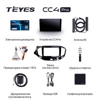 Штатная магнитола Teyes CC4 Pro 8/128 Chery Tiggo 3 (2014-2015)