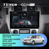 Штатная магнитола Teyes CC4 Pro 12/256 Chevrolet Lacetti J200 (2004-2013) F2 Тип-A