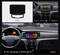 Магнитола для SsangYong Actyon II 2011-2013 - Carmedia OL-9762 QLed, Android 10/12, ТОП процессор, CarPlay, SIM-слот (CarPlay)