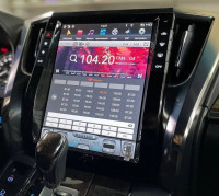 Магнитола для Toyota Alphard H30, Vellfire 2 2015-2023 - (без JBL) - Carmedia ZF-1308L-Q6 (Тесла-Стиль) Android 11, 8ГБ+128ГБ, SIM-слот (CarPlay)