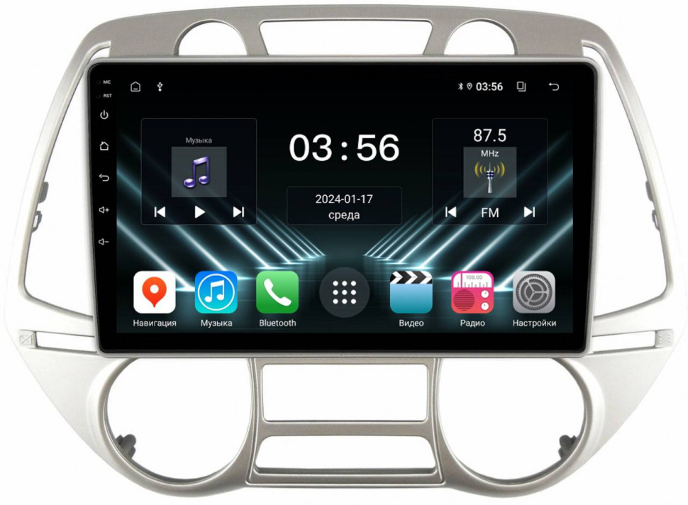 Штатная магнитола FarCar для Hyundai i20 на Android (DX3244M климат)