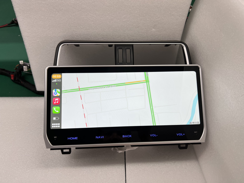 Магнитола для Toyota Land Cruiser Prado 150 2017-2023 - Carmedia KP-T1204 на Android 12, 8Гб+128Гб, 4G SIM-слот, CarPlay