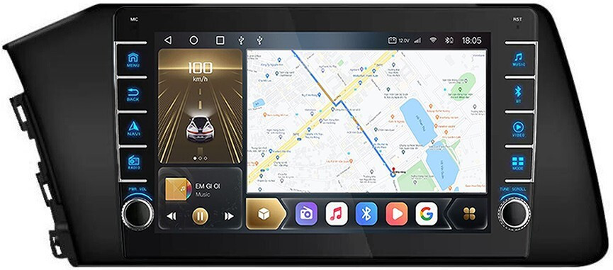 Магнитола для Hyundai Elantra 2021+ - Carmedia OL-9768 (крутилки) QLed, Android 10, ТОП процессор, CarPlay, SIM-слот (CarPlay)
