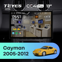 Штатная магнитола для Porsche Cayman 987 (2005-2012) (Экран 13") - Teyes CC4 Pro на Android 13, 8-ядер, 12ГБ-256ГБ, SIM-слот