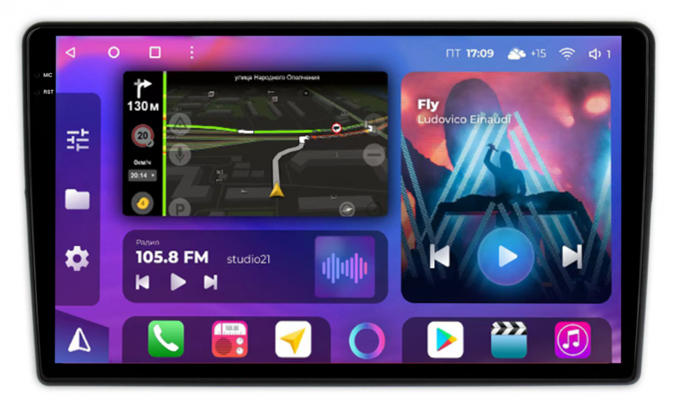 Штатная магнитола FarCar s400 2K для Chevrolet Epica, Captiva, Aveo на Android  (BX020M) (CarPlay)