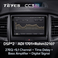 Штатная магнитола Teyes CC3 2K 360 6/128 Ford Ranger P703 (2015-2022) Тип-B