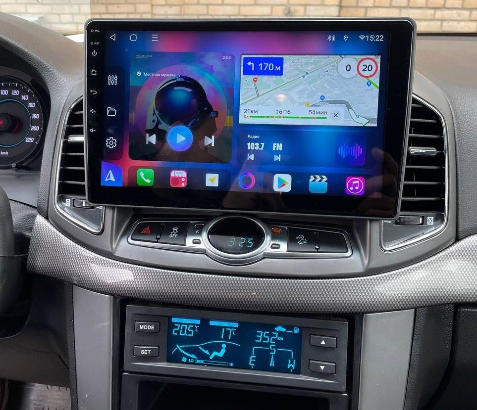 Магнитола для Chevrolet Captiva 2011-2015 - FarCar 109M Android 12, 8-ядер, QLED, Carplay, SIM-слот (CarPlay)