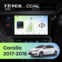 Штатная магнитола для Toyota Corolla (2017-2018) - Teyes CC4L на Android 14, 8-ядер, 6ГБ-64ГБ, SIM-слот