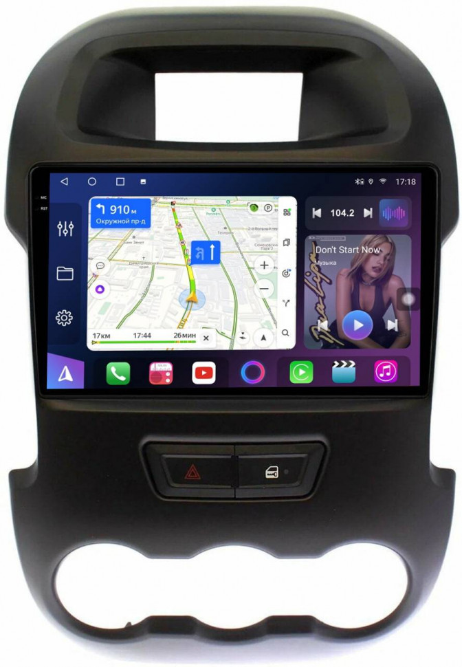 Штатная магнитола FarCar s500 Plus 2K для Ford Ranger на Android  (GX245M)