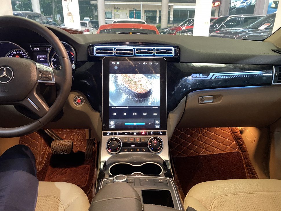 Магнитола для Mercedes-Benz ML W166 / GL X166 2011-2015 NTG 4.0/4.5 - Carmedia NH-1007 в стиле "Тесла" на Android 12, 6Гб+128Гб, 4G SIM-слот, CarPlay