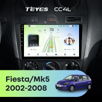 Штатная магнитола для Ford Fiesta Mk5 (2002-2008) - Teyes CC4L на Android 14, 8-ядер, 6ГБ-64ГБ, SIM-слот