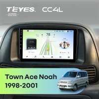 Штатная магнитола для Toyota Town Ace Noah (1998-2001) - Teyes CC4L на Android 14, 8-ядер, 6ГБ-64ГБ, SIM-слот