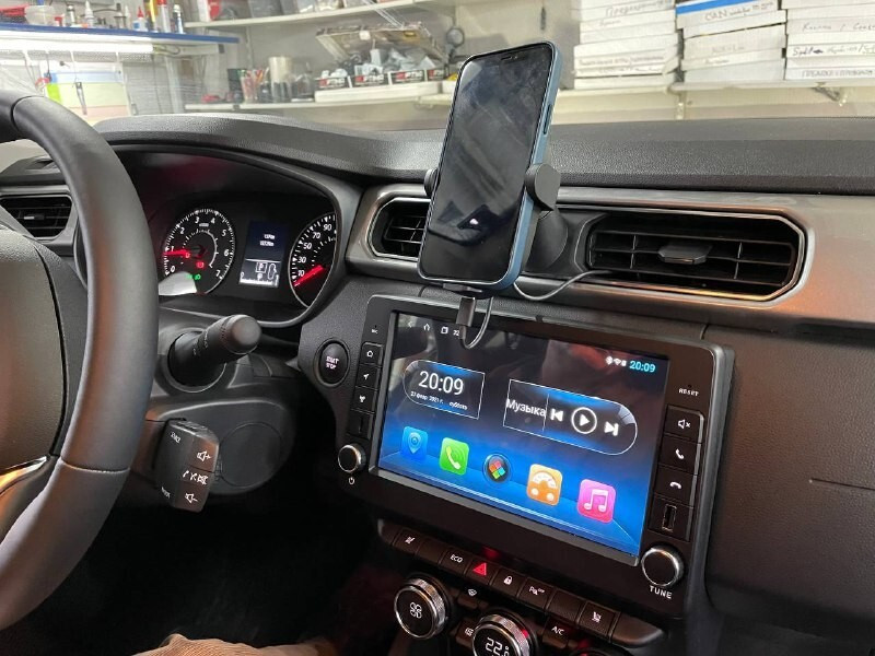 Магнитола для Renault Arkana 2019+, Duster 2020+ (поддержка BOSE, круг. обзора) - Carmedia KR-9196-S10 Android 10, ТОП Процессор, 4ГБ-64ГБ, SIM-слот (CarPlay)