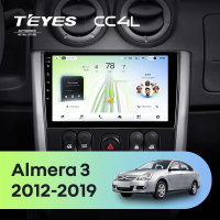 Штатная магнитола для Nissan Almera 3 G15 (2012-2019) F2 - Teyes CC4L на Android 14, 8-ядер, 6ГБ-64ГБ, SIM-слот