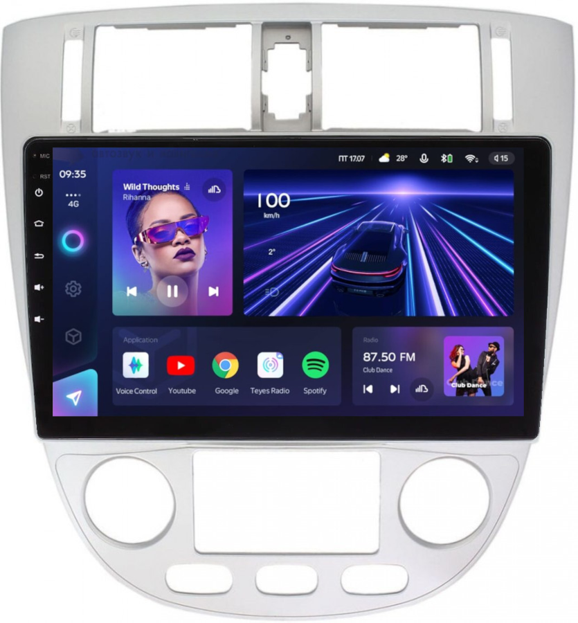 Магнитола для Chevrolet Lacetti седан, Daewoo Gentra - Teyes CC3L Android 10, 8-ядер, 4ГБ+32ГБ, SIM-слот (CarPlay)