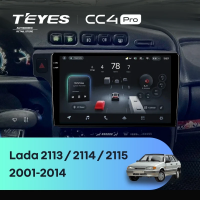 Штатная магнитола для Lada 2113 / 2114 / 2115 (2001-2014) (Экран 9,5") - Teyes CC4 Pro на Android 13, 8-ядер, 8ГБ-128ГБ, SIM-слот