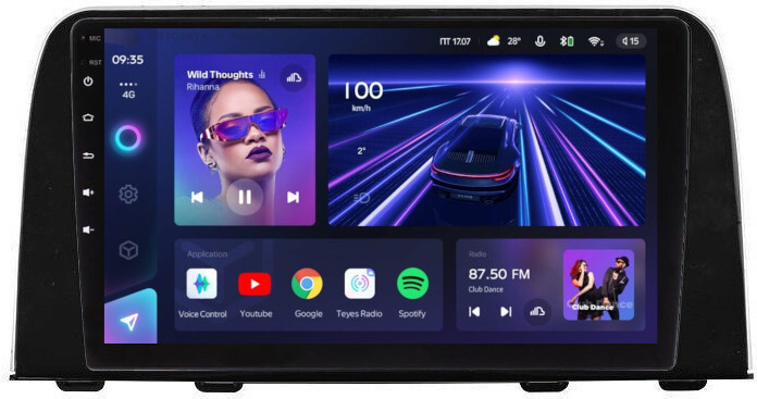 Магнитола для Honda CR-V 2017+ - Teyes CC3L Android 10, 8-ядер, 4ГБ+32ГБ, SIM-слот (CarPlay)